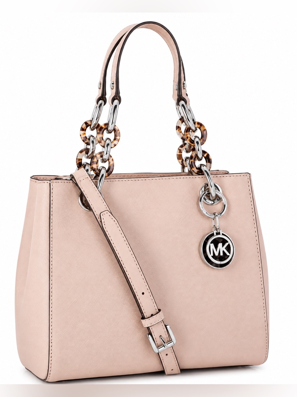 MICHAEL KORS Cynthia Ballet Saffiano Leather Satchel Handbag